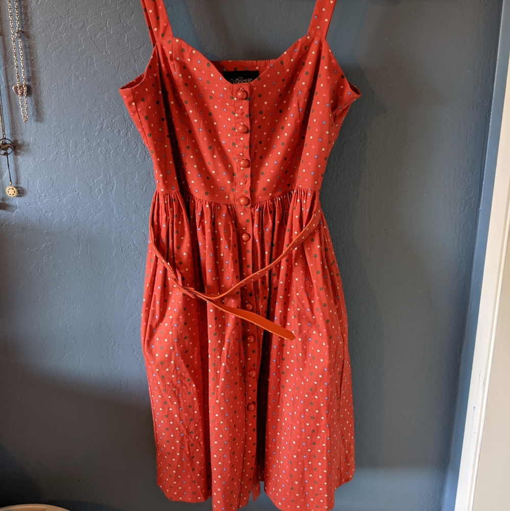 Collectif Orange Dot Sundress US16/UK18